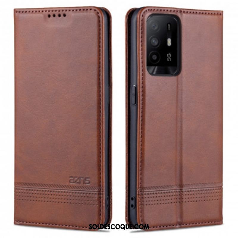 Flip Cover Oppo A94 5G Style Cuir AZNS