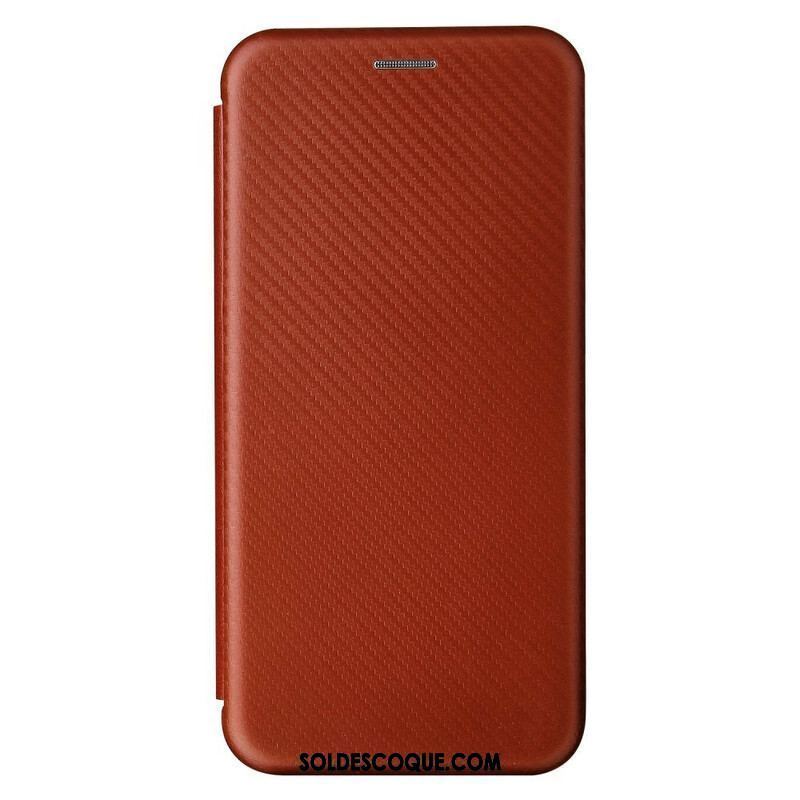 Flip Cover Oppo Find X3 / X3 Pro Silicone Carbone Coloré