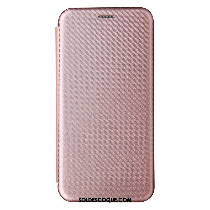 Flip Cover Oppo Find X3 / X3 Pro Silicone Carbone Coloré