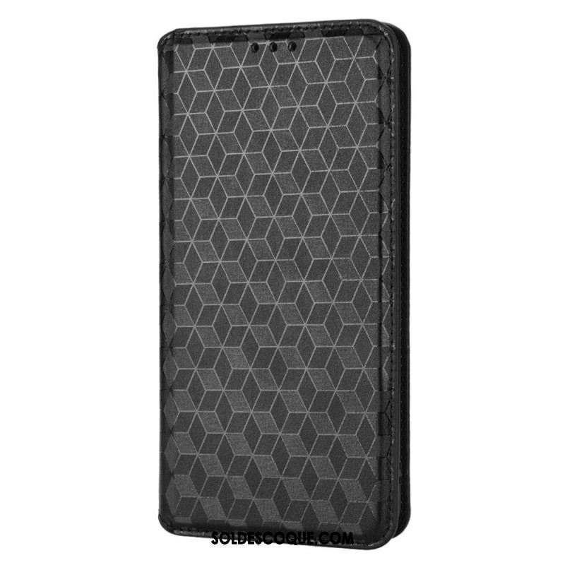 Flip Cover Oppo Find X5 Effet Cuir Diamant