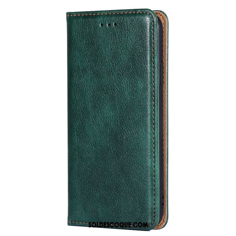 Flip Cover Oppo Find X5 Lite Simili Cuir Coutures