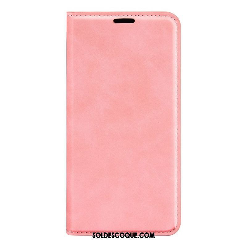 Flip Cover Oppo Find X5 Lite Simili Cuir Uni