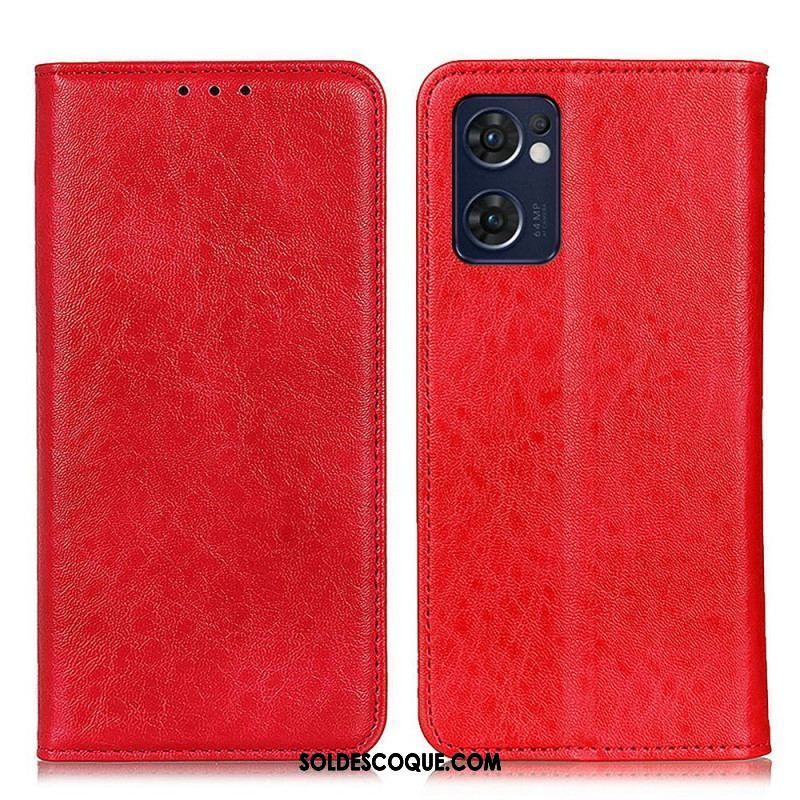 Flip Cover Oppo Find X5 Lite Texture Cuir