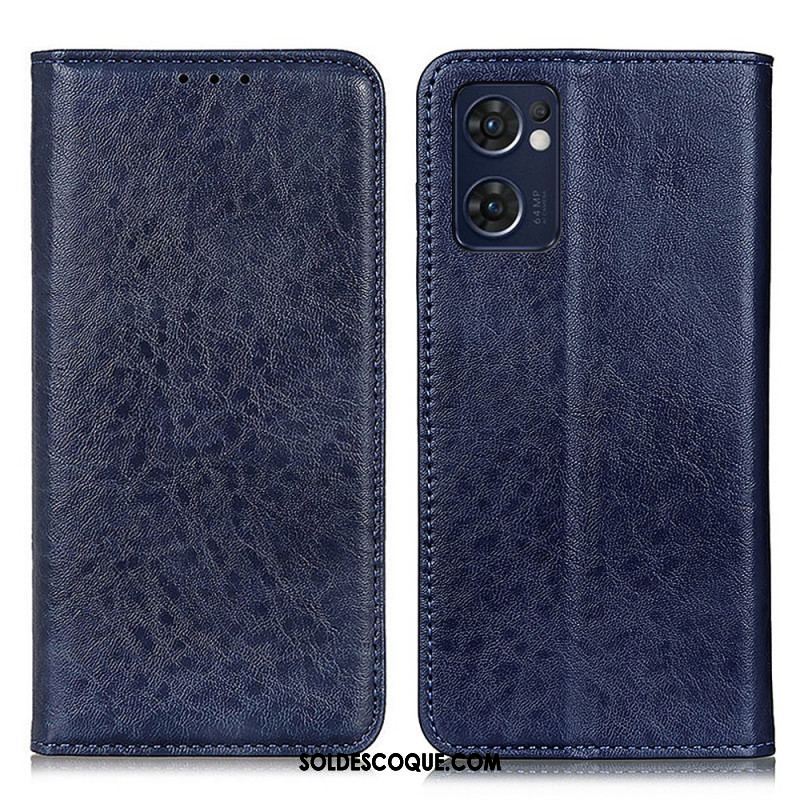 Flip Cover Oppo Find X5 Lite Texture Cuir