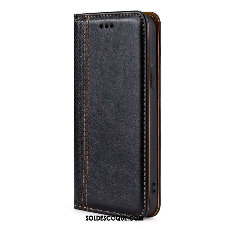 Flip Cover Oppo Find X5 Pro Effet Cuir Vintage