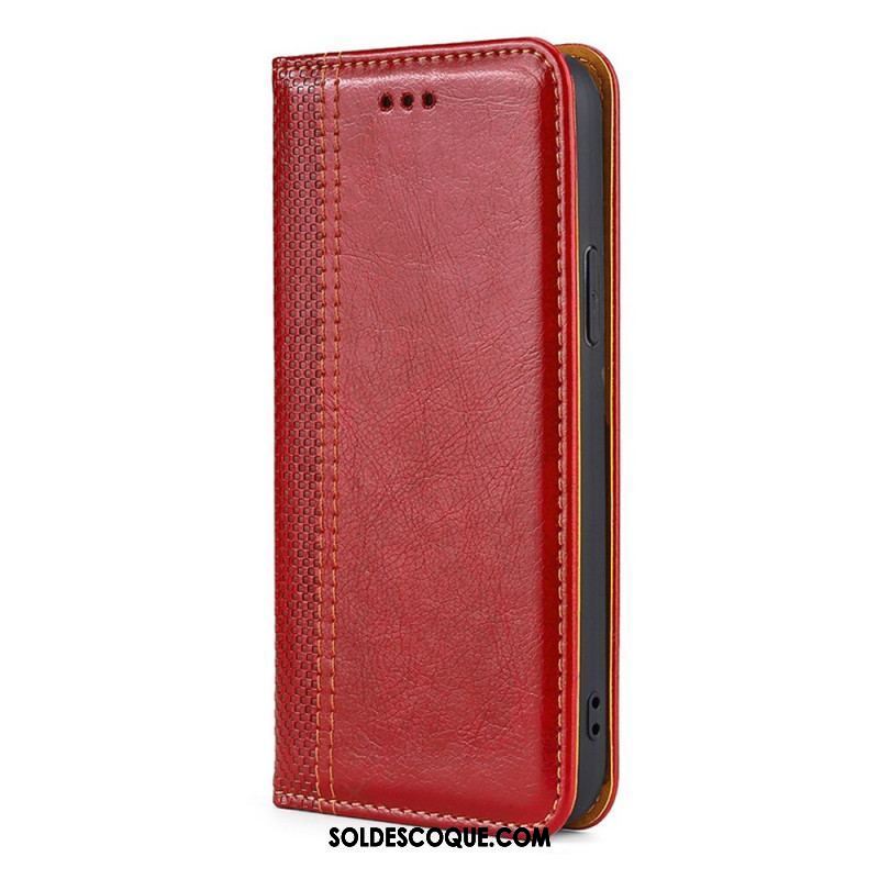 Flip Cover Oppo Find X5 Pro Effet Cuir Vintage