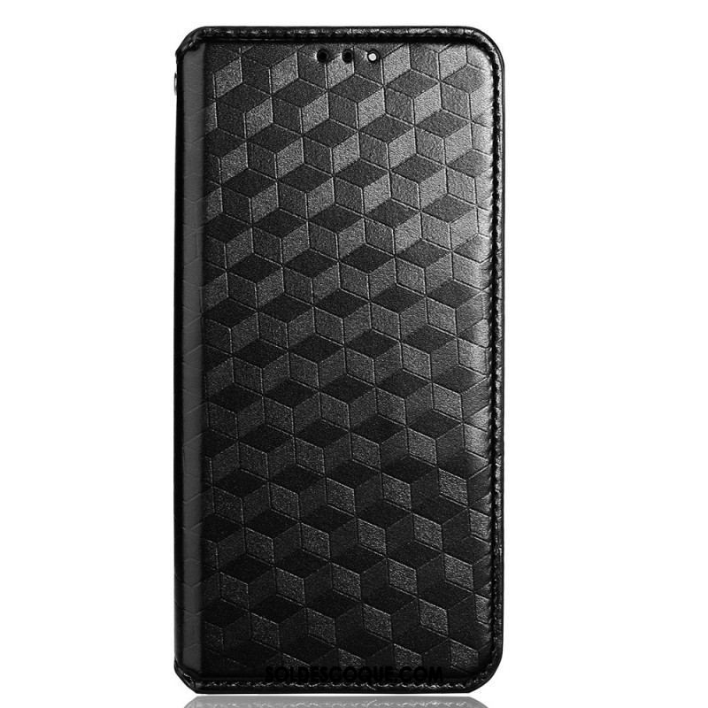 Flip Cover Oppo Reno 6 5G Effet Cuir Diamant 3D