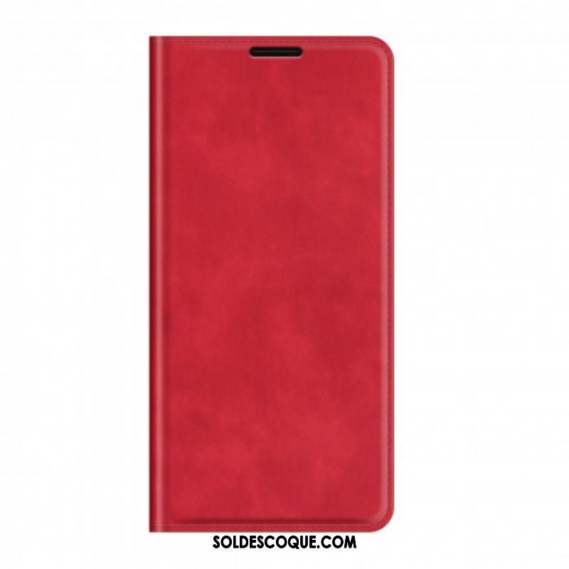 Flip Cover Oppo Reno 6 5G Effet Cuir Douceur