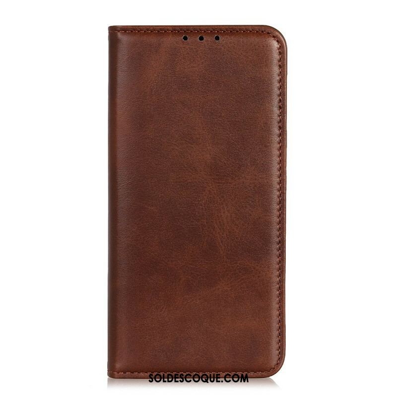 Flip Cover Samsung Galaxy A12 / M12 Cuir Fendu