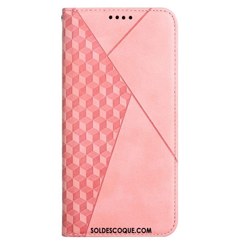 Flip Cover Samsung Galaxy A12 / M12 Effet Cuir Géo