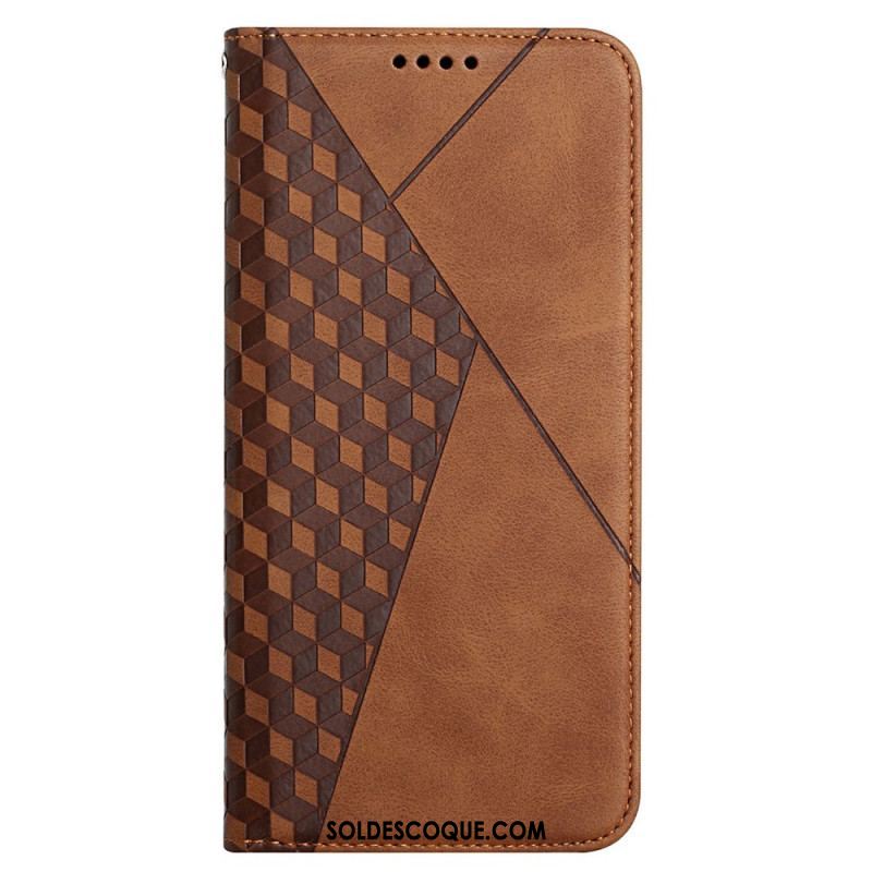 Flip Cover Samsung Galaxy A12 / M12 Effet Cuir Géo