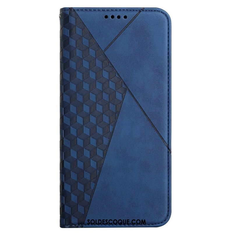 Flip Cover Samsung Galaxy A12 / M12 Effet Cuir Géo