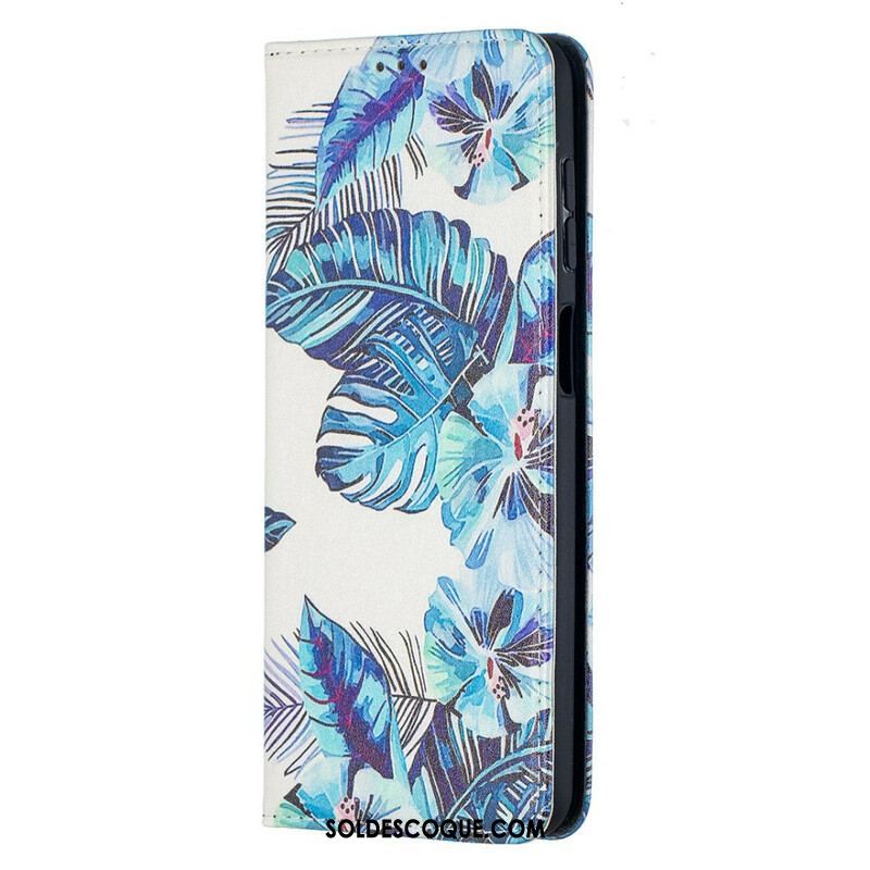 Flip Cover Samsung Galaxy A12 / M12 Feuilles