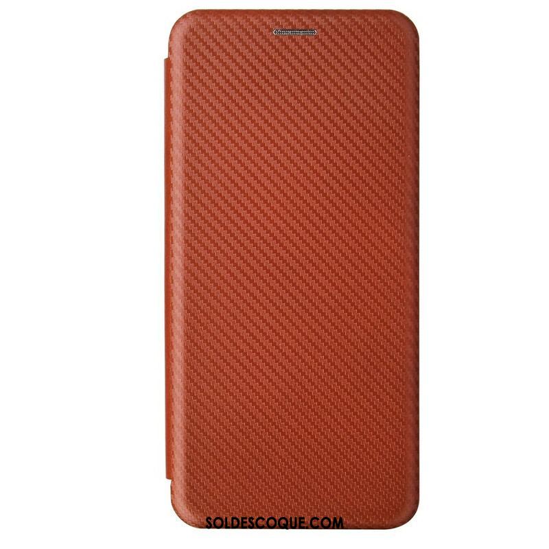 Flip Cover Samsung Galaxy A12 / M12 /Fibre Carbone