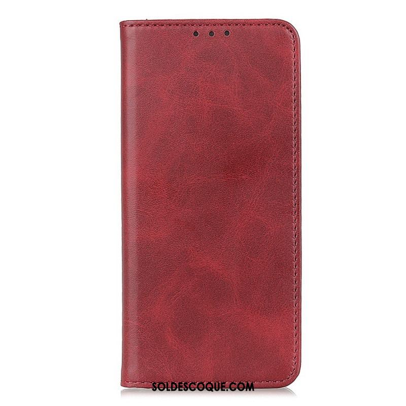 Flip Cover Samsung Galaxy A14 5G / A14 Cuir Fendu