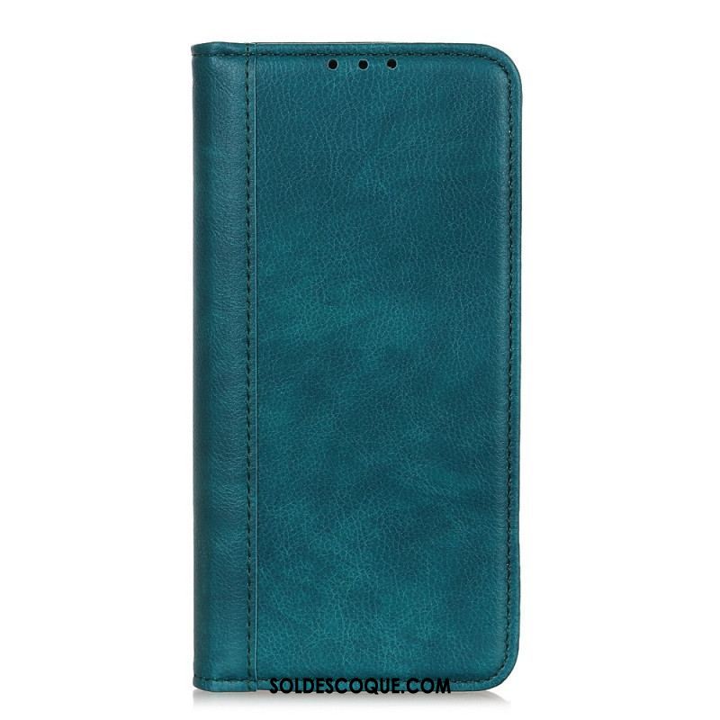 Flip Cover Samsung Galaxy A14 5G / A14 Cuir Fendu Stylé