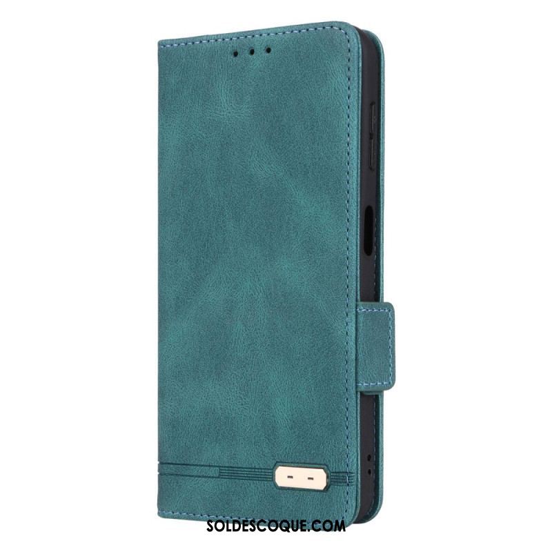 Flip Cover Samsung Galaxy A14 5G / A14 Texture Cuir