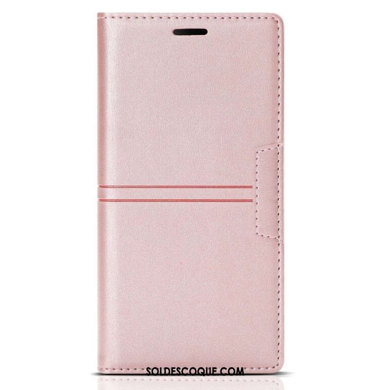 Flip Cover Samsung Galaxy A54 5G Style Cuir Couture