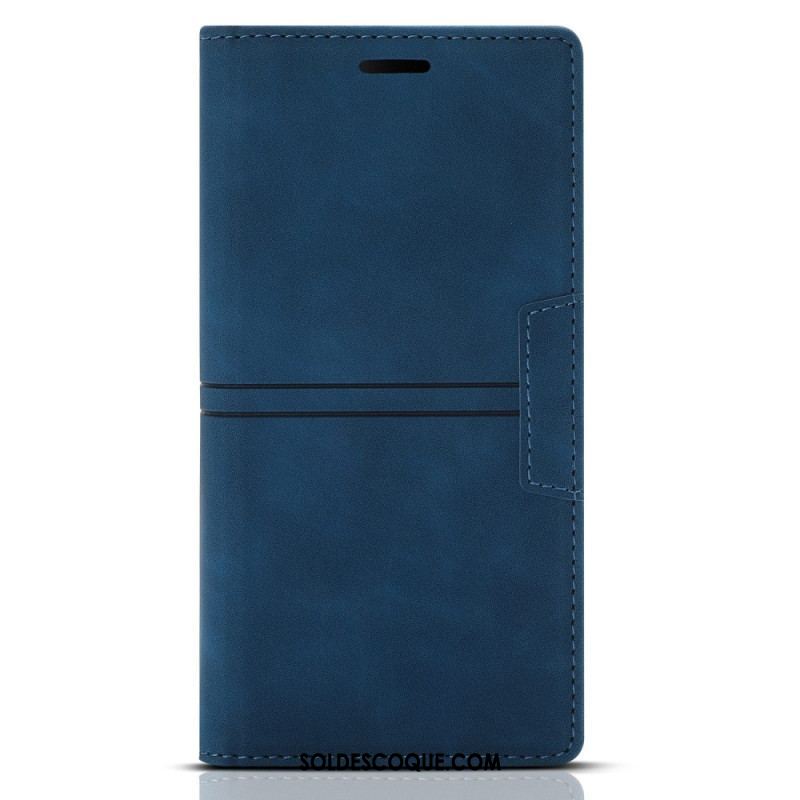 Flip Cover Samsung Galaxy A54 5G Style Cuir Couture
