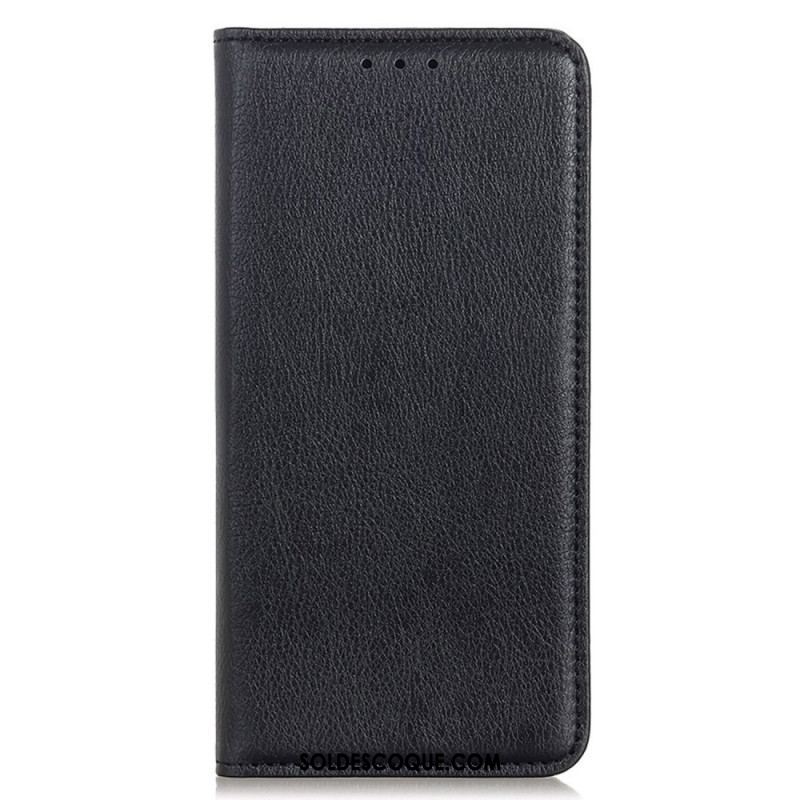 Flip Cover Samsung Galaxy M13 Cuir Fendu Litchi