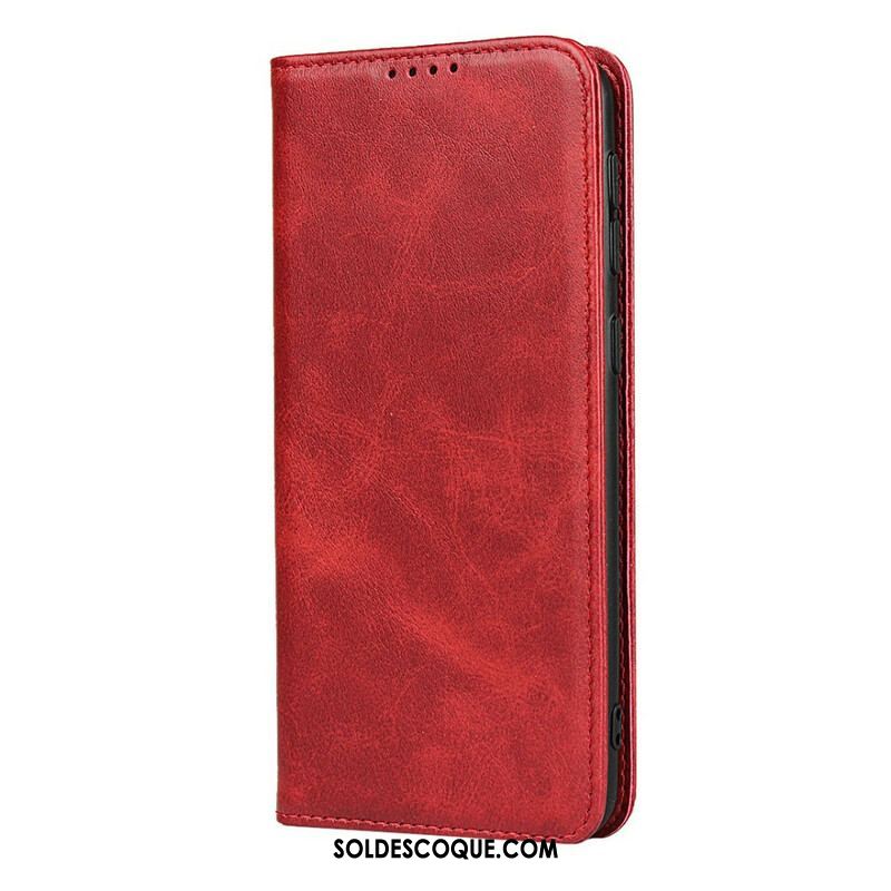 Flip Cover Samsung Galaxy M21 Cuir Fendu Élégance