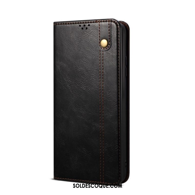 Flip Cover Samsung Galaxy M32 Simili Cuir Ciré