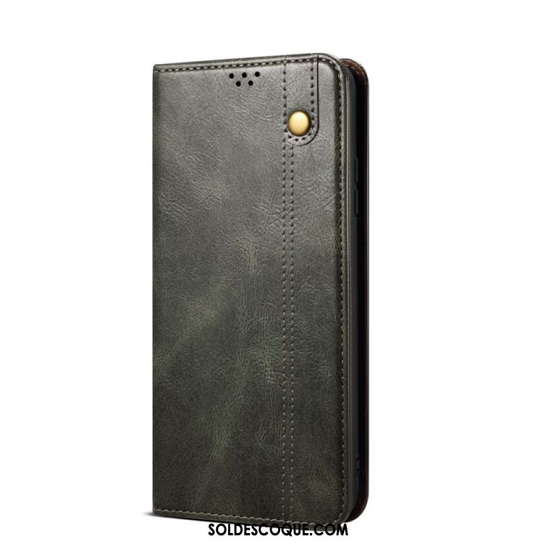 Flip Cover Samsung Galaxy M32 Simili Cuir Ciré