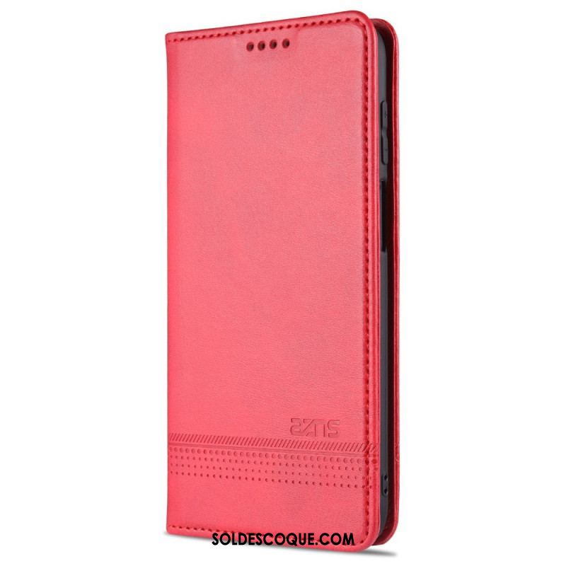 Flip Cover Samsung Galaxy M32 Style Cuir AZNS