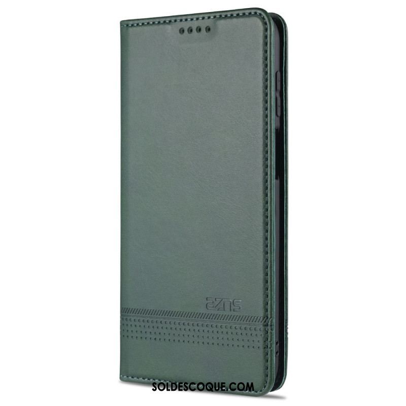 Flip Cover Samsung Galaxy M32 Style Cuir AZNS