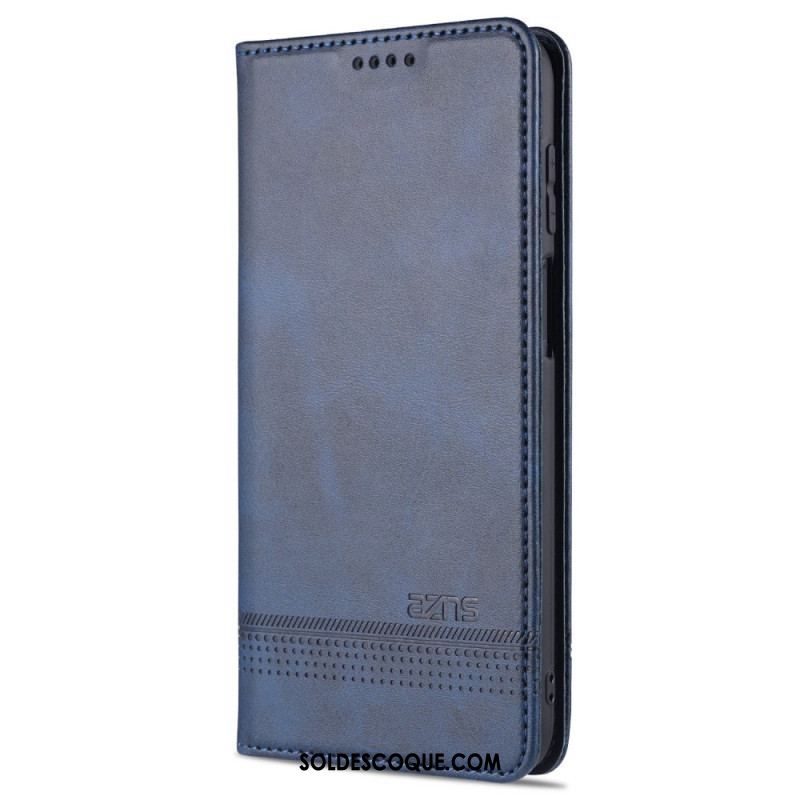 Flip Cover Samsung Galaxy M32 Style Cuir AZNS