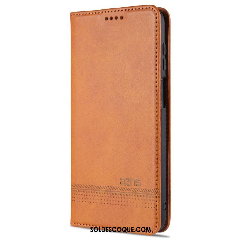 Flip Cover Samsung Galaxy M32 Style Cuir AZNS