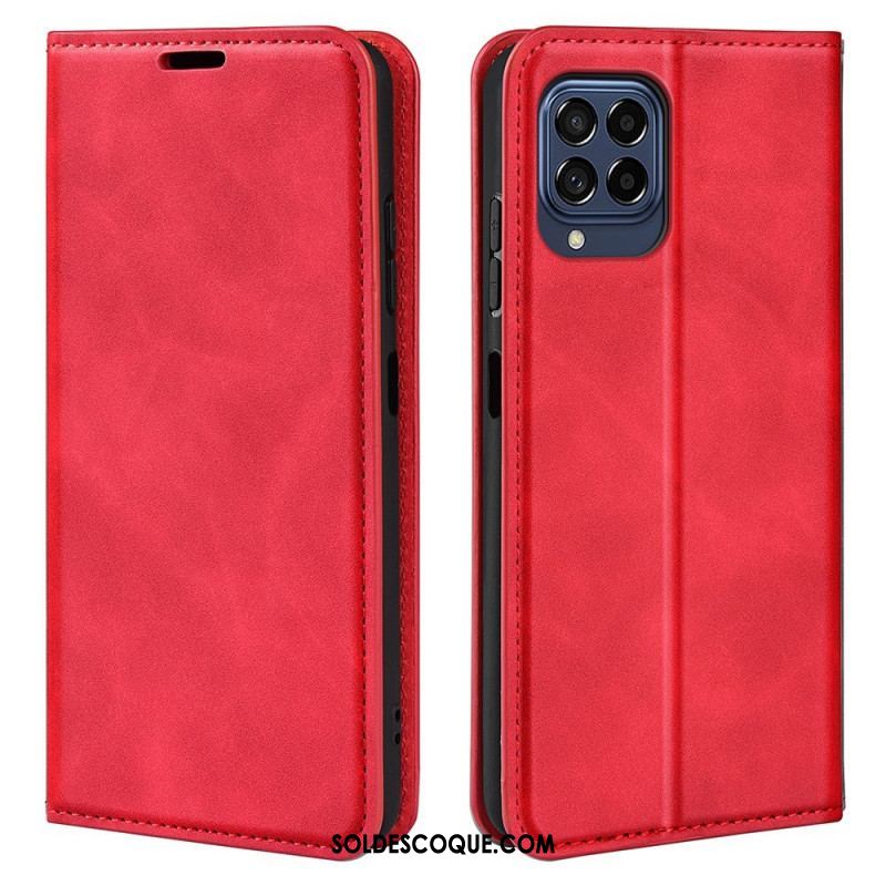 Flip Cover Samsung Galaxy M53 5G Skin-Touch Douceur