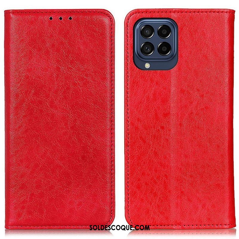 Flip Cover Samsung Galaxy M53 5G Texture Cuir