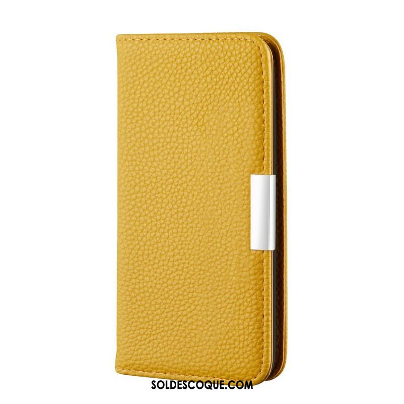 Flip Cover Samsung Galaxy Note 20 Simili Cuir Litchi Ultra Chic