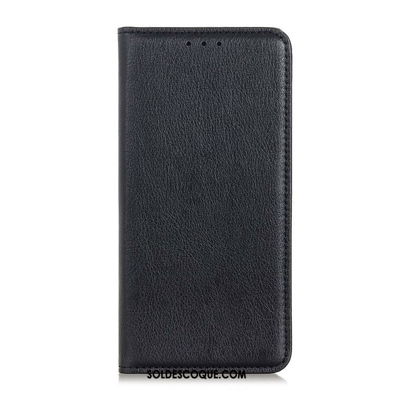 Flip Cover Samsung Galaxy S20 FE Cuir Litchi Fendu Élégance