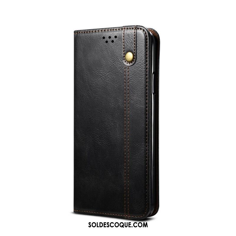 Flip Cover Samsung Galaxy S20 FE Simili Cuir Ciré