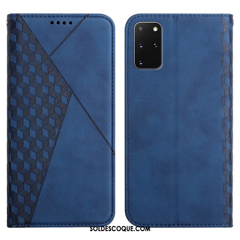 Flip Cover Samsung Galaxy S20 Plus / S20 Plus 5G Effet Cuir Géo