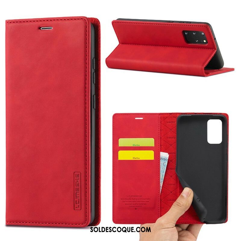 Flip Cover Samsung Galaxy S20 Plus / S20 Plus 5G LC.IMEEKE Effet Cuir