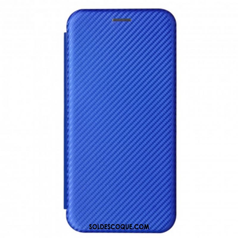 Flip Cover Samsung Galaxy S21 Plus 5G Fibre Carbone