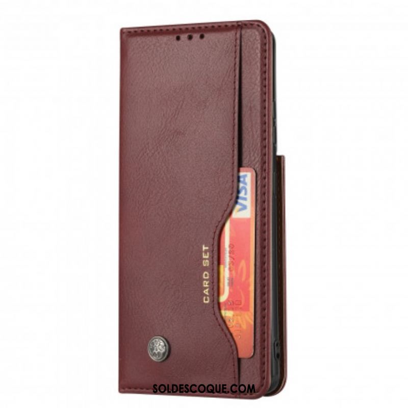 Flip Cover Samsung Galaxy S21 Ultra 5G Simili Cuir Porte-Cartes