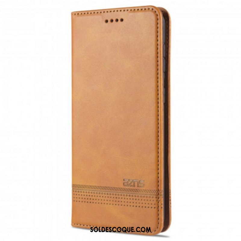 Flip Cover Samsung Galaxy S21 Ultra 5G Style Cuir AZNS