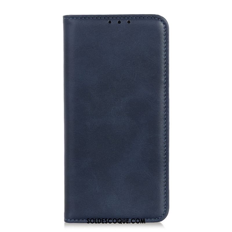 Flip Cover Samsung Galaxy S22 5G Cuir Fendu Élégance