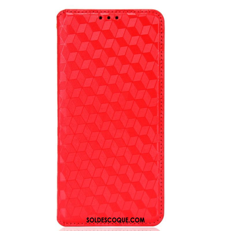 Flip Cover Samsung Galaxy S22 5G Effet Cuir Diamant