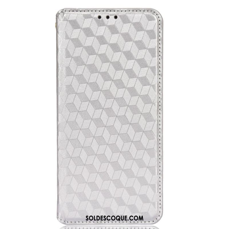 Flip Cover Samsung Galaxy S22 5G Effet Cuir Diamant