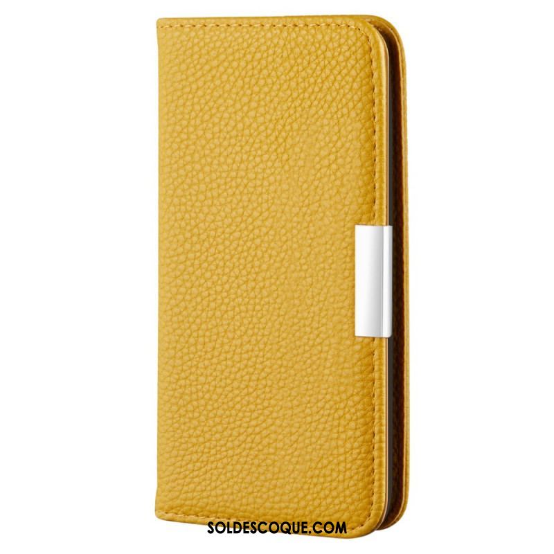 Flip Cover Samsung Galaxy S22 5G Simili Cuir Litchi Ultra Chic