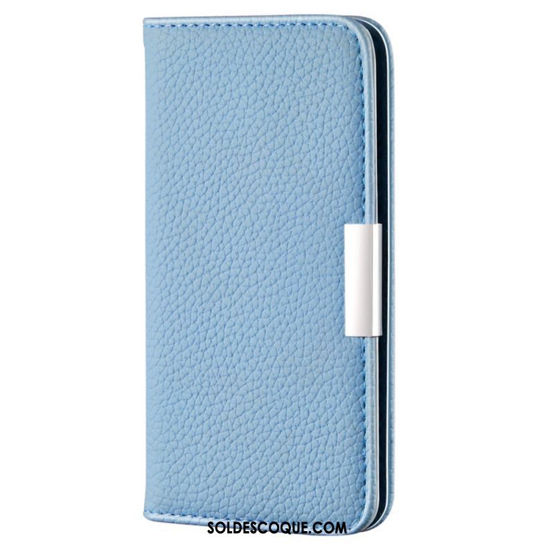 Flip Cover Samsung Galaxy S22 5G Simili Cuir Litchi Ultra Chic