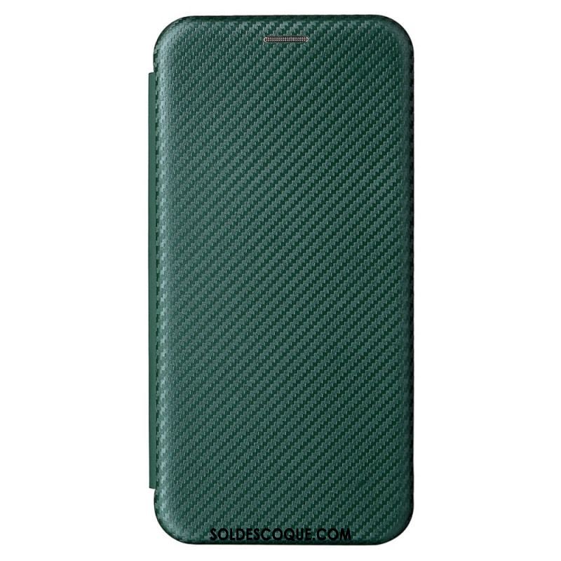 Flip Cover Samsung Galaxy S22 Plus 5G Fibre Carbone