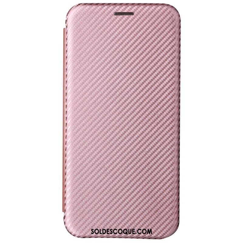 Flip Cover Samsung Galaxy S22 Plus 5G Fibre Carbone