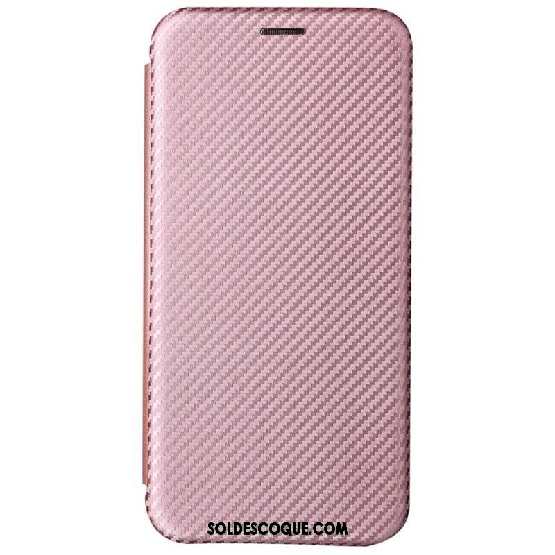 Flip Cover Samsung Galaxy S22 Plus 5G Fibre Carbone