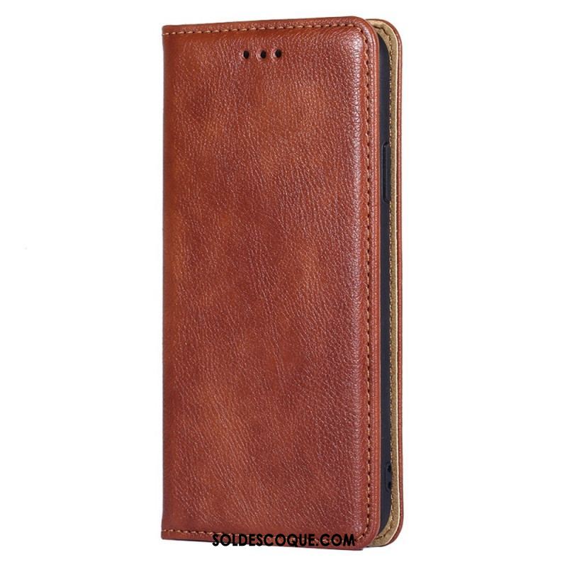 Flip Cover Samsung Galaxy S23 Plus 5G Simili Cuir Coutures